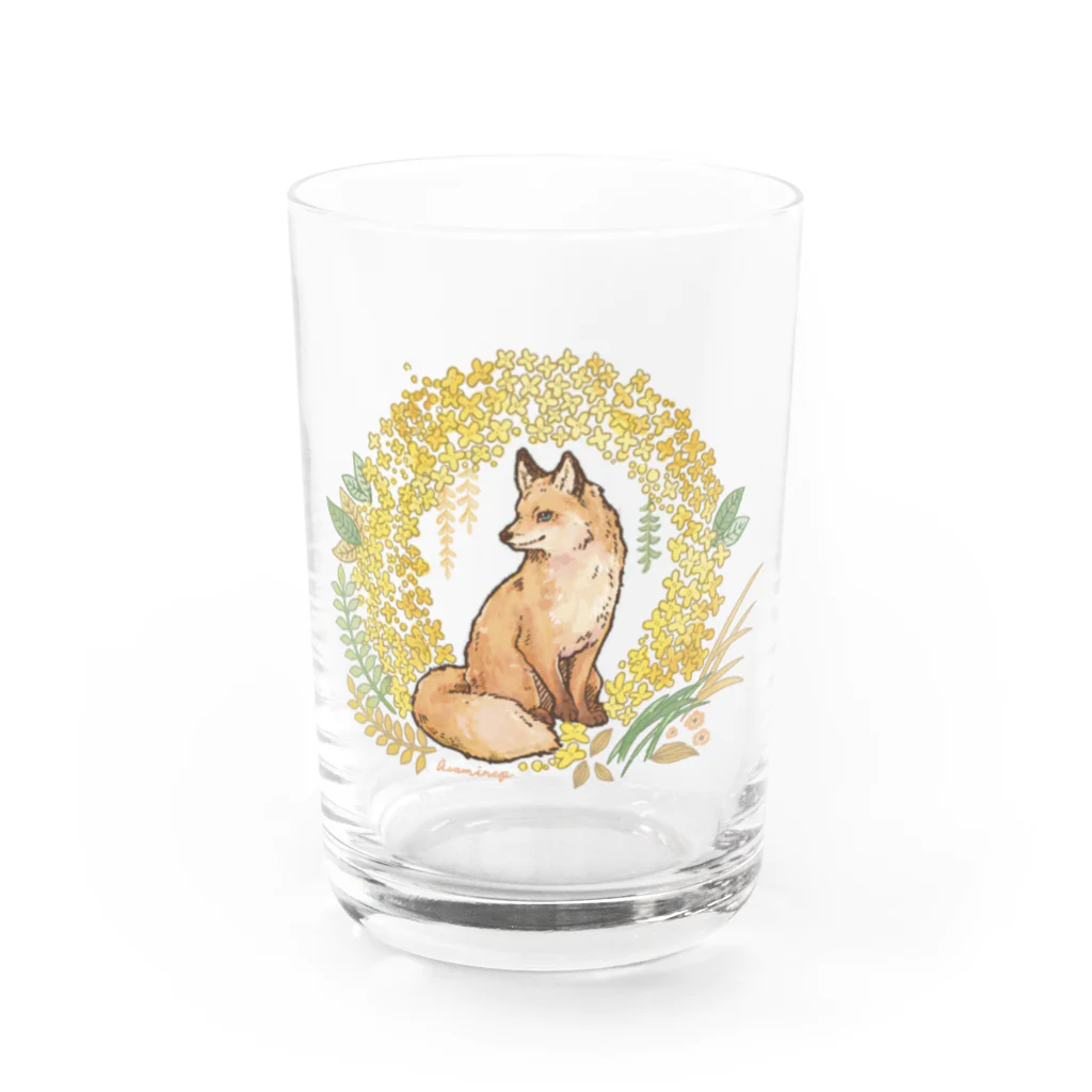 asamin / 愛紗美の金木犀とキツネ グラス前面