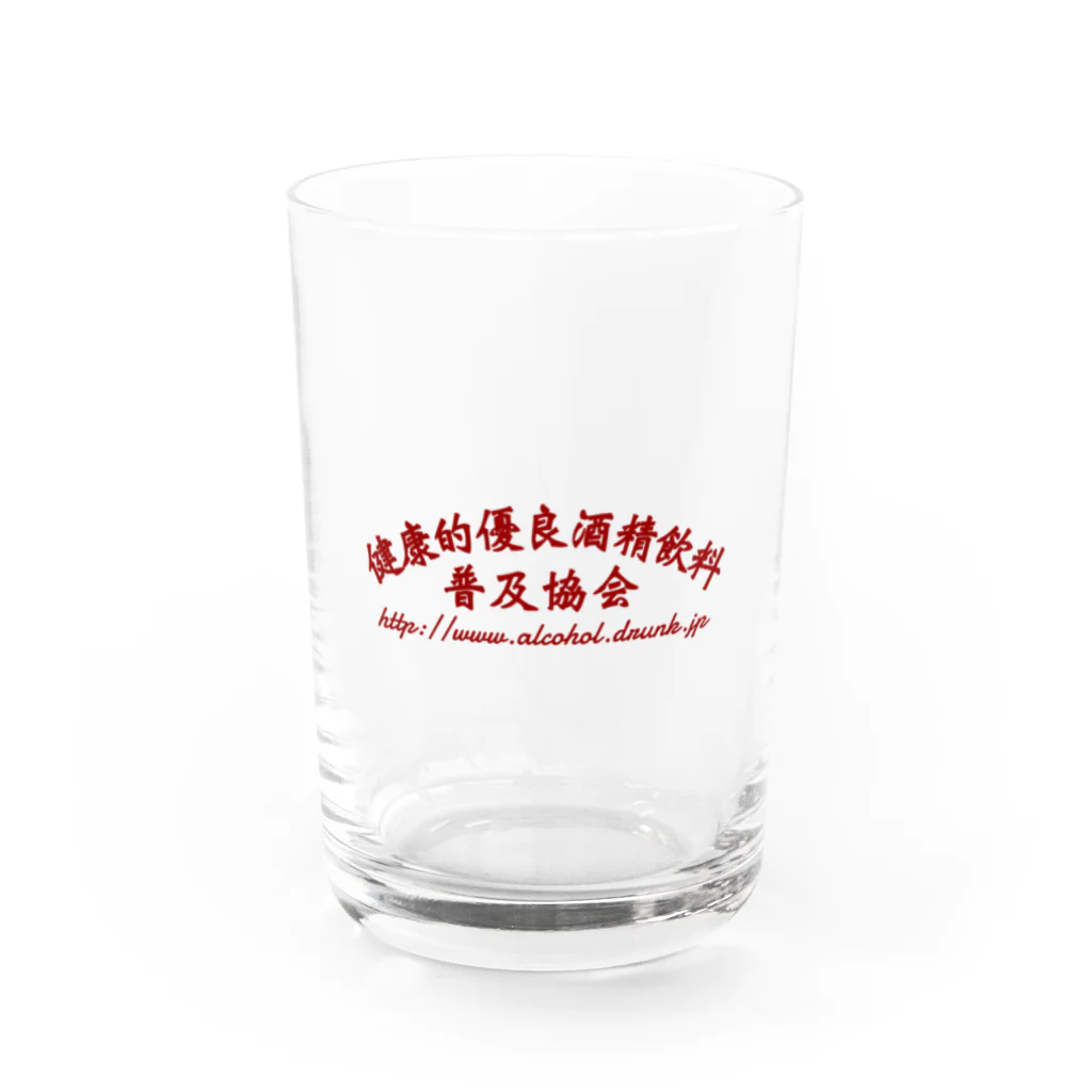 crane_and_horseの健康的優良酒精飲料普及協会 Water Glass :front