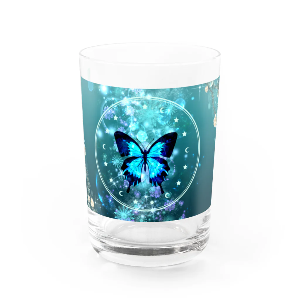 榛名🦋灯頼のDeramy jade blue Water Glass :front