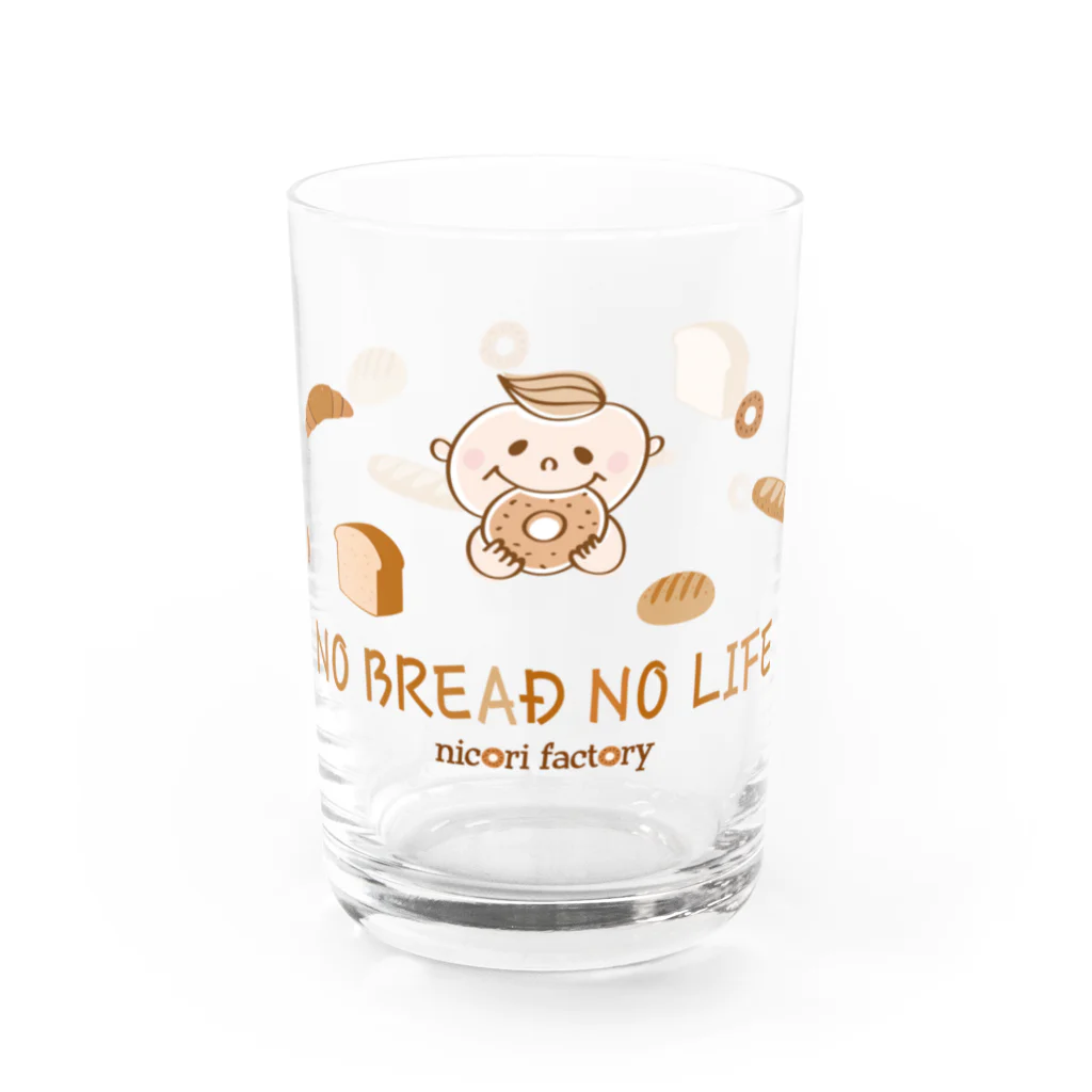 ニコリファクトリーのNO BREAD NO LIFE Water Glass :front