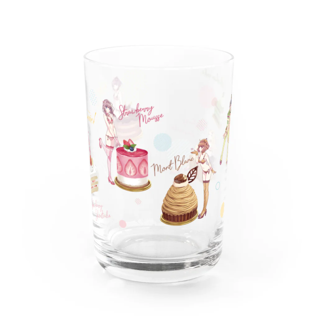 ERIMO–WORKSのSweets Lingerie Glass "SWEETS PARTY" グラス前面