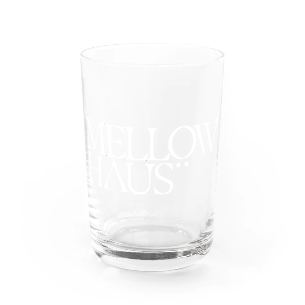 MELLOW HAUS / メロウハウスのMellowHausロゴ(White) グラス前面