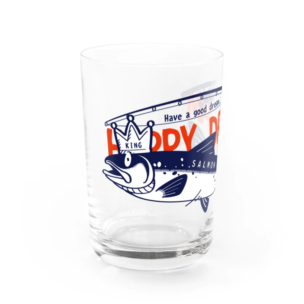イラスト MONYAAT のサーモン サモタンの夢    ちいさめ Water Glass :front