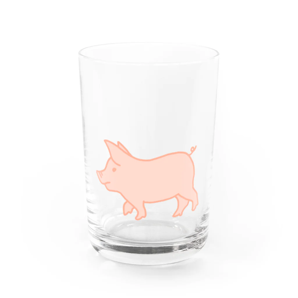 liliumのピンク豚【塗り】 グラス前面