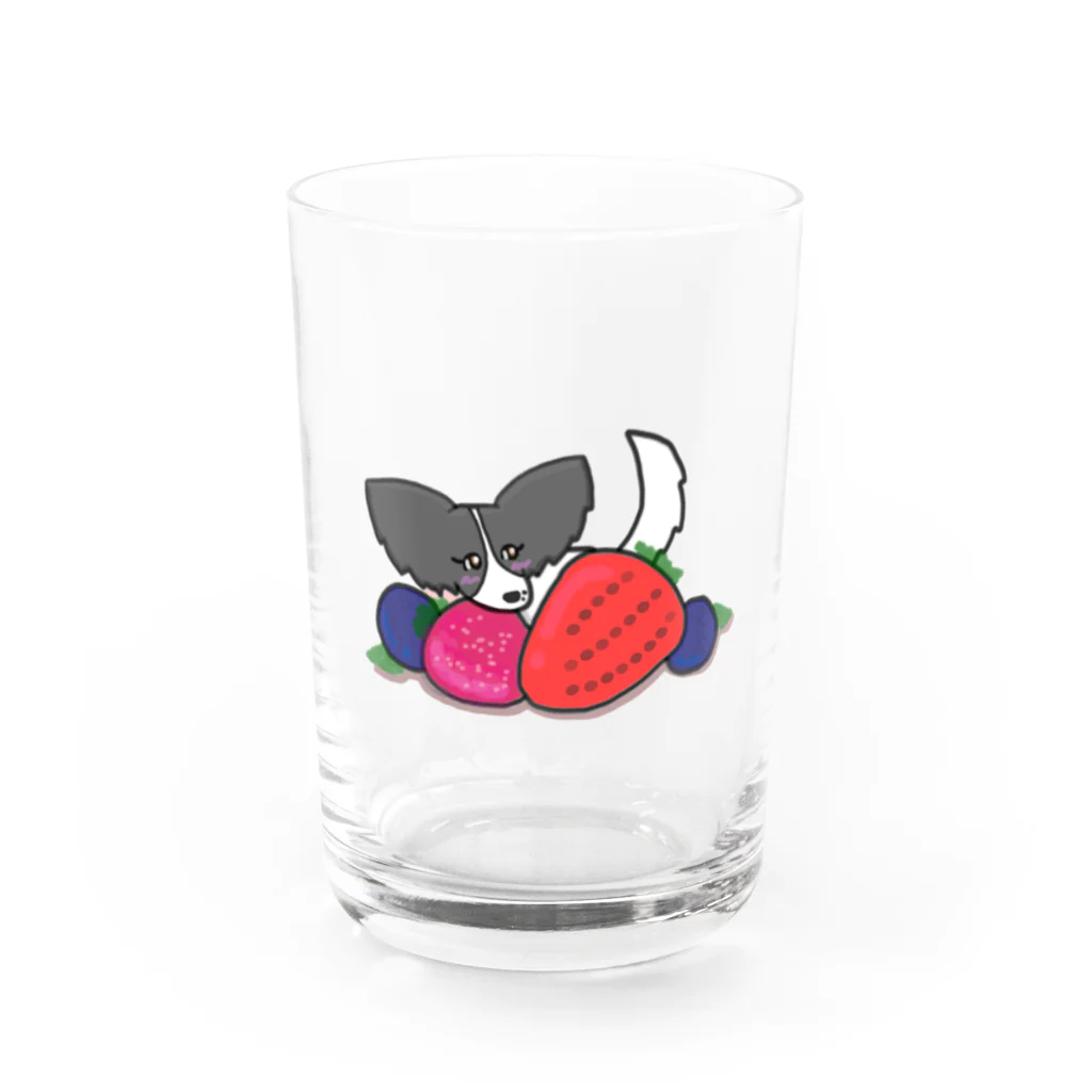 UNA the papillon🎀うなザパピヨンのベリーUNA Water Glass :front