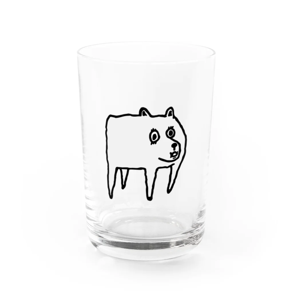 YTRのDOG Water Glass :front