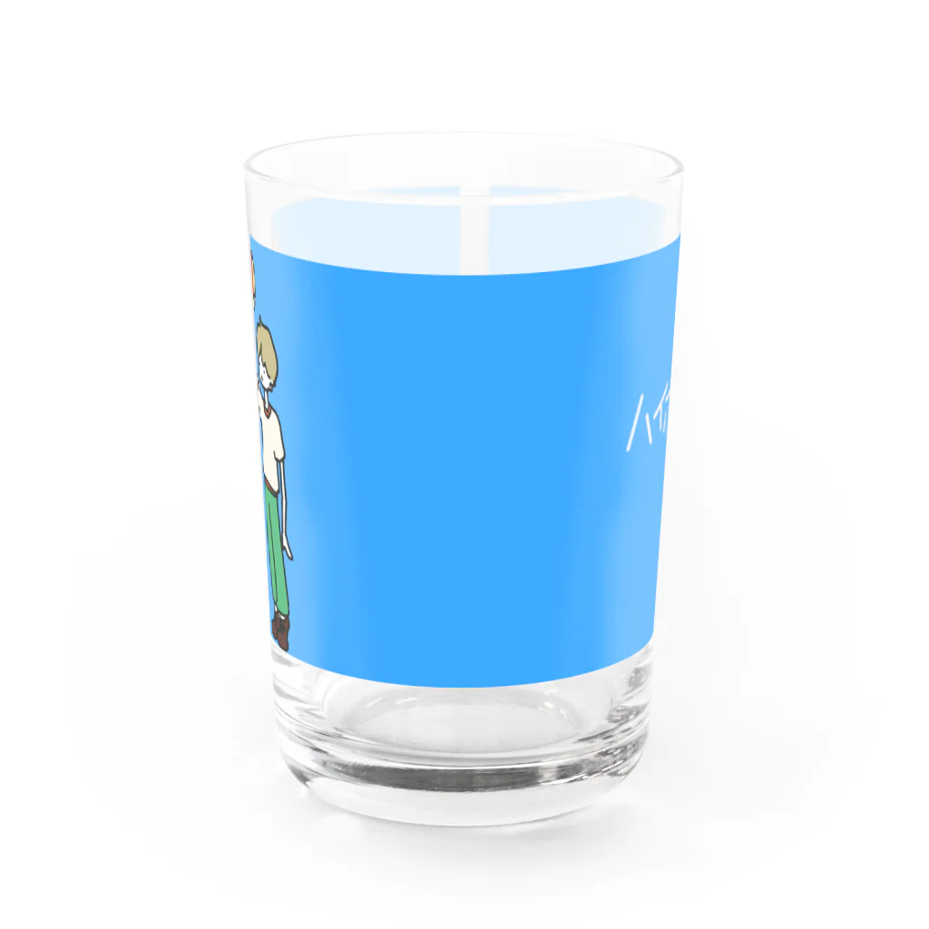 しろいこの高所球 Water Glass :front