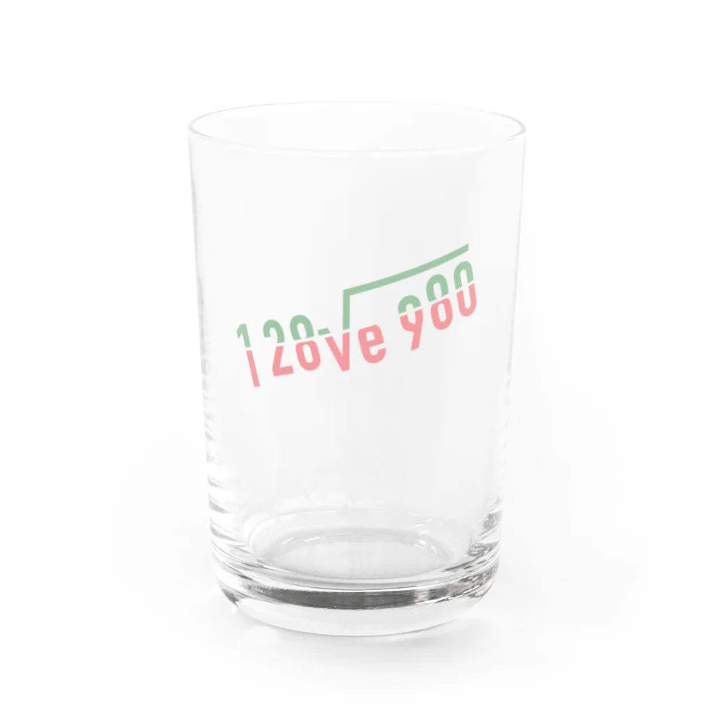 I LOVE YOU STORE by Hearkoのよく見ると I love you（パステル） Water Glass :front