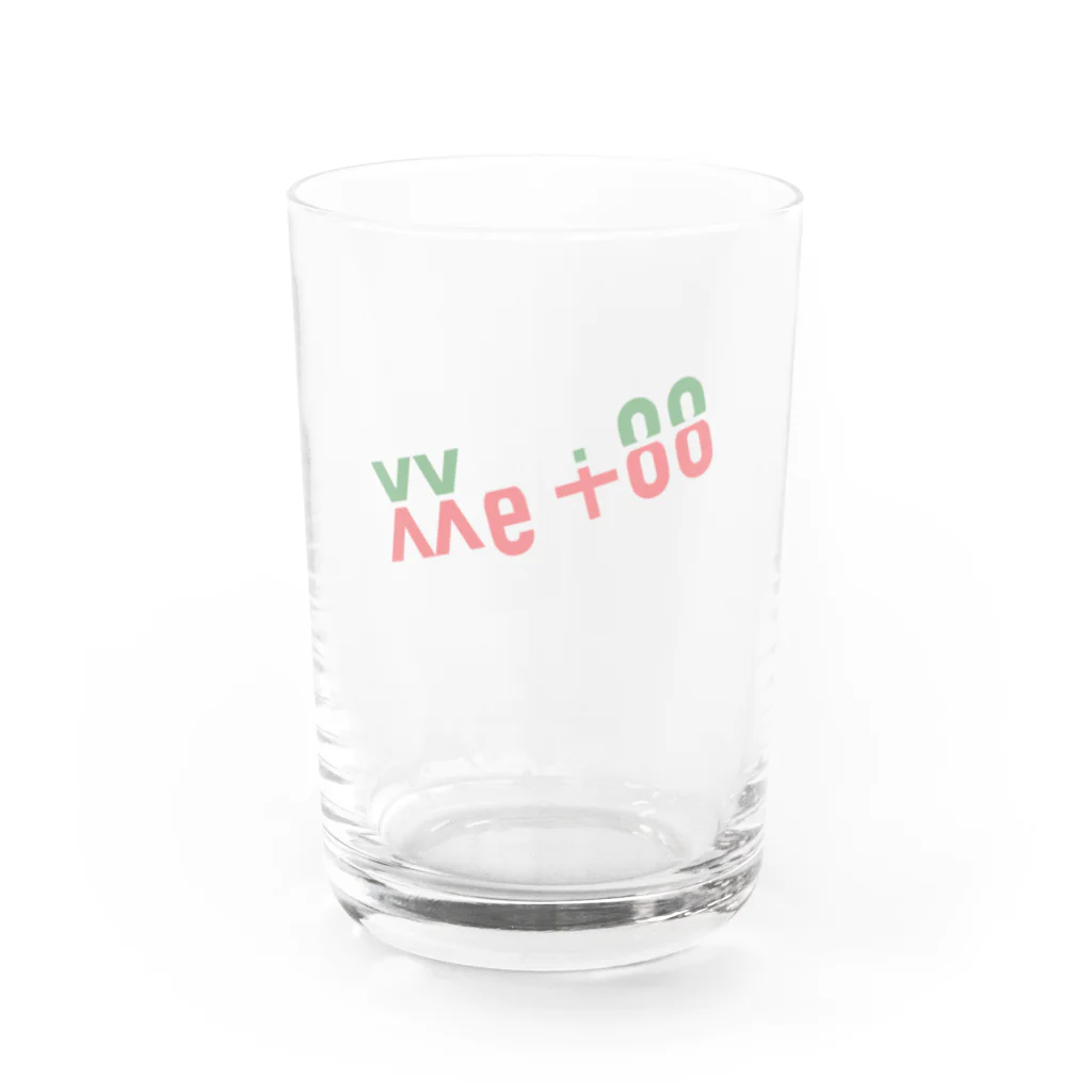 I LOVE YOU STORE by Hearkoのよく見ると Me too（パステル） Water Glass :front