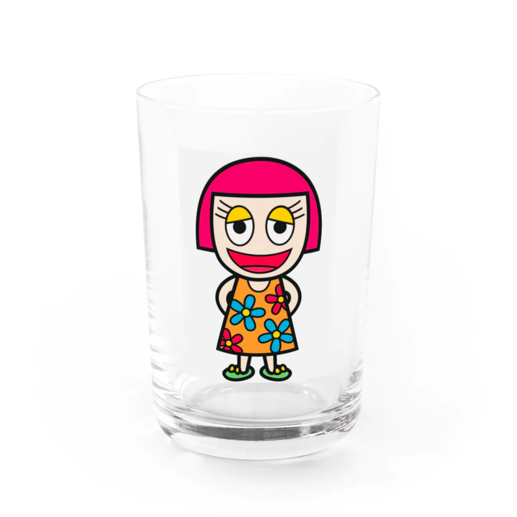 creative NAOのオカッパ娘 Water Glass :front