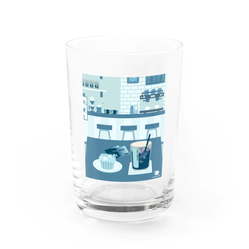 Teal Blue Coffeeのアイスコーヒーをどうぞ　～常連さんの指定席～ Water Glass :front