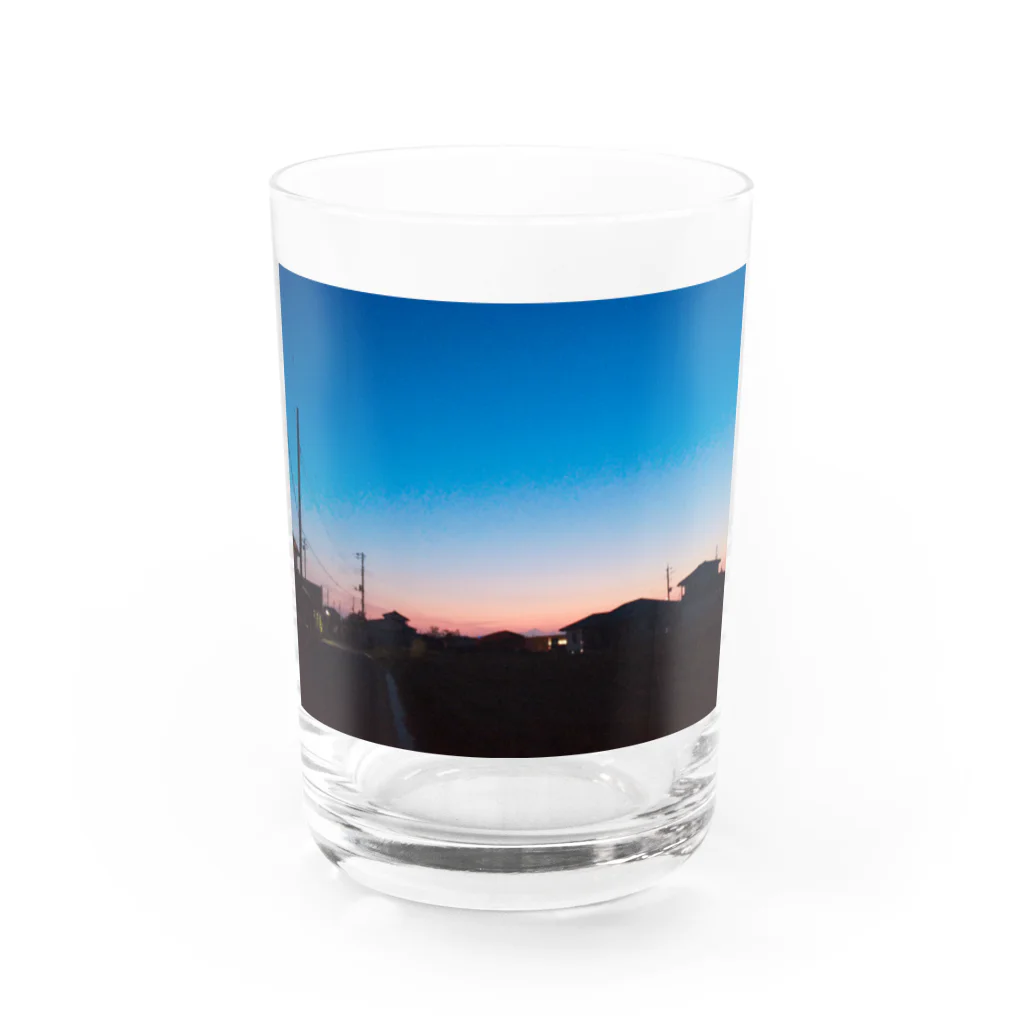 きょうは、なにをきようか。の夕焼けが綺麗だったから Water Glass :front