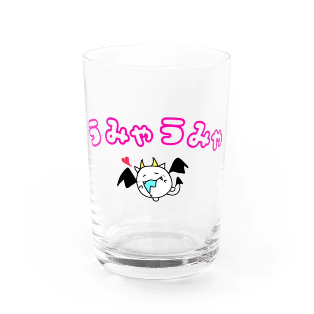 【公式】あくまねこのうみゃうみゃあくまねこ Water Glass :front