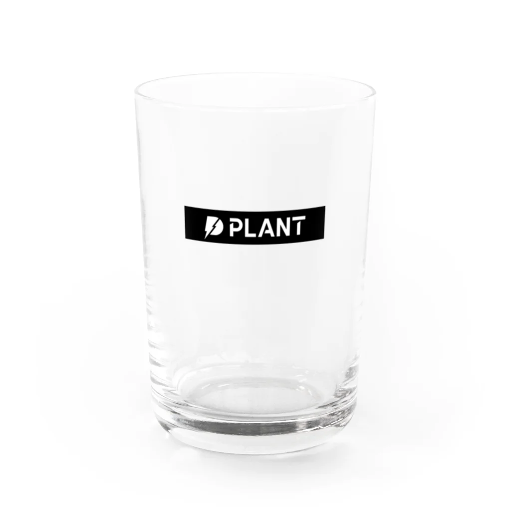 PLANTのPLANT　ロゴ長方形 Water Glass :front