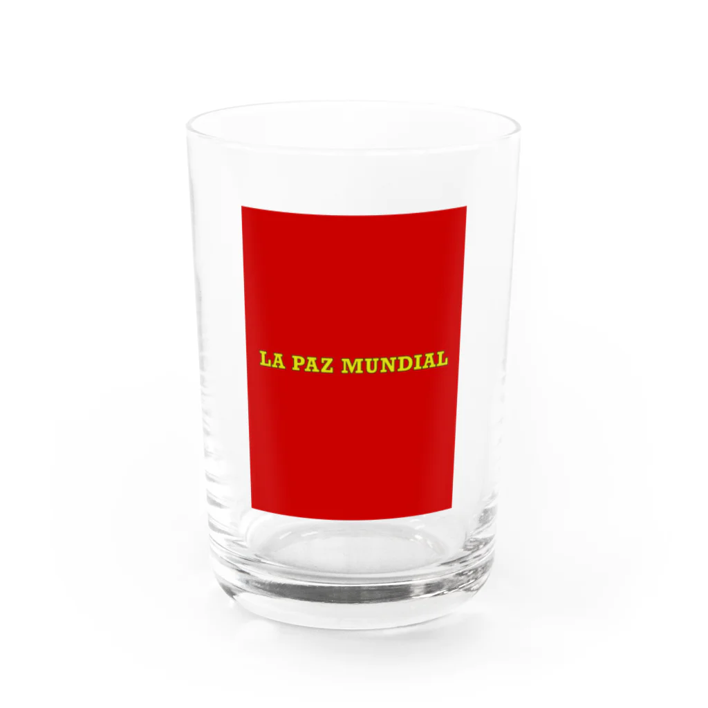 セカイノピースのLA PAZ MUNDIAL Water Glass :front