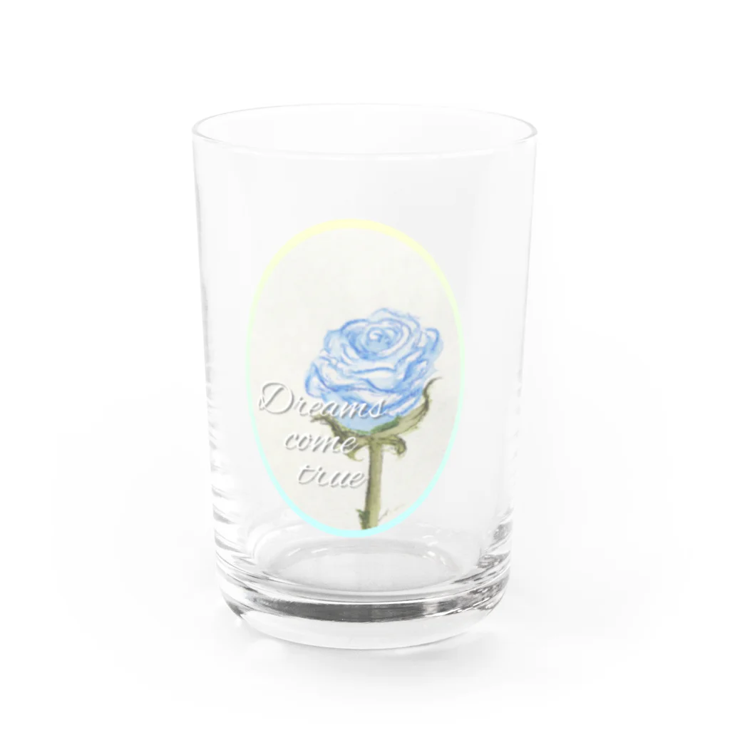 宮嶋麻衣の青い薔薇の花言葉は｢夢叶う｣ Water Glass :front
