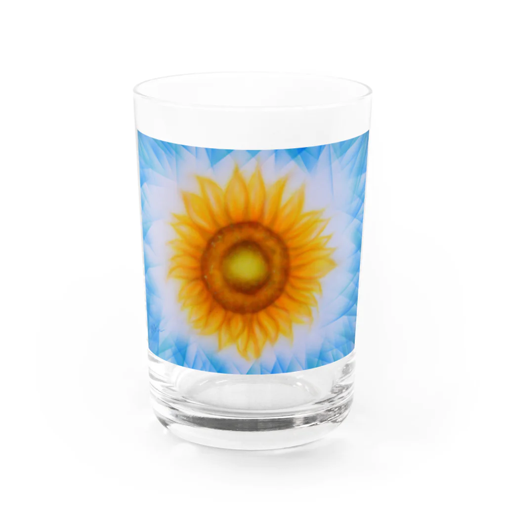 C_Colorsのヒマワリ Water Glass :front