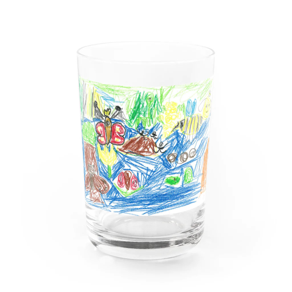 おもしろストアのmushi_san Water Glass :front