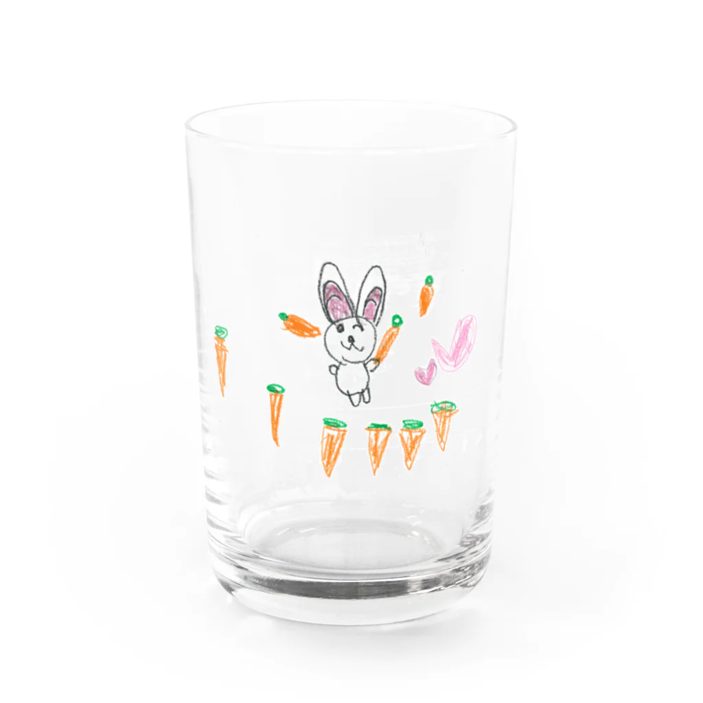 おもしろストアのusagi_san Water Glass :front