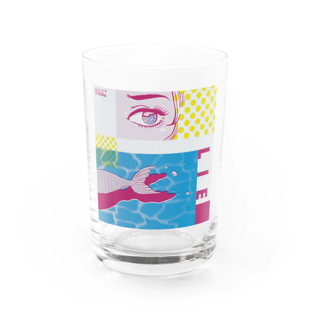 "Witches" IllustrationsのLIE Water Glass :front