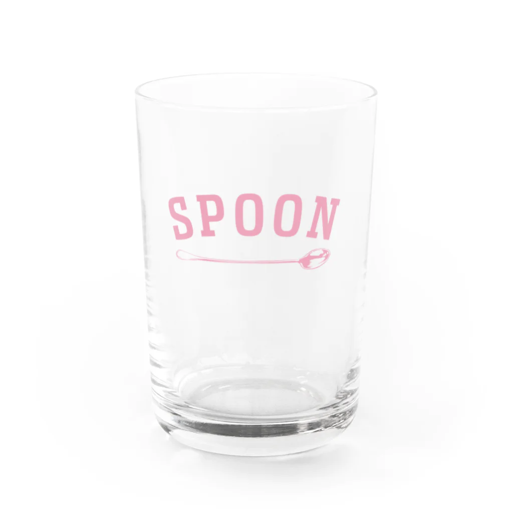 LONESOME TYPE ススのSPOON (PINK) Water Glass :front