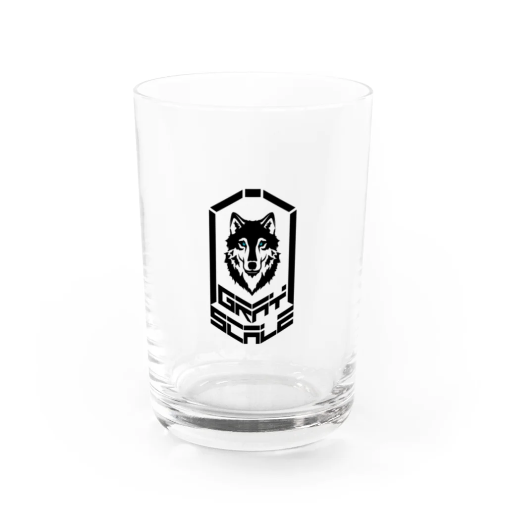 PoooompadoooourのGRAY SCALE エンブレム Water Glass :front