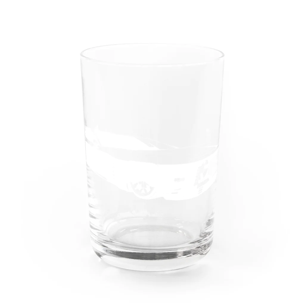 PoooompadoooourのGRAY SCALE Journey V8(Black and white) Water Glass :front