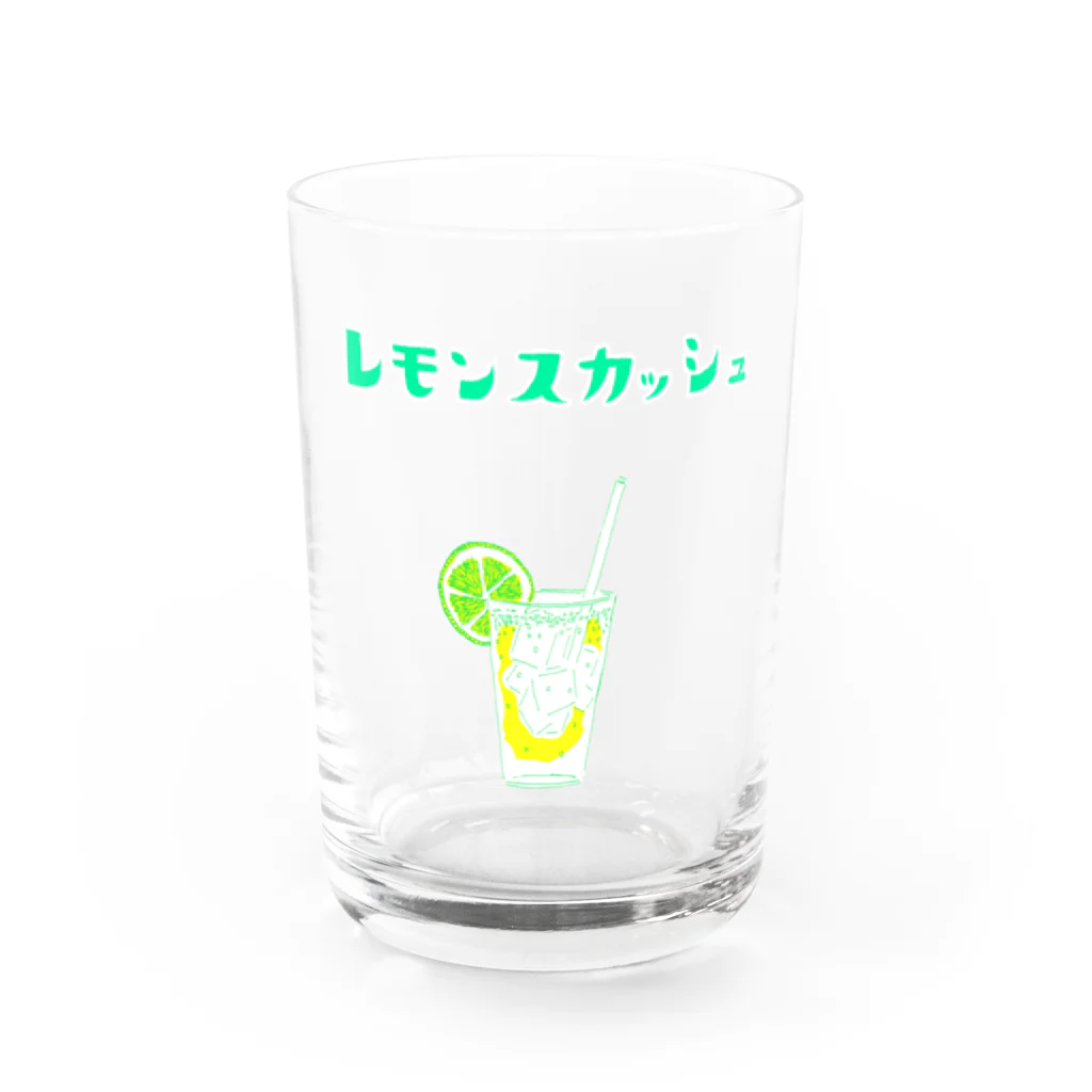 NIKORASU GOの夏デザイン「レモンスカッシュ」（Tシャツ・パーカー・グッズ・ETC） Water Glass :front