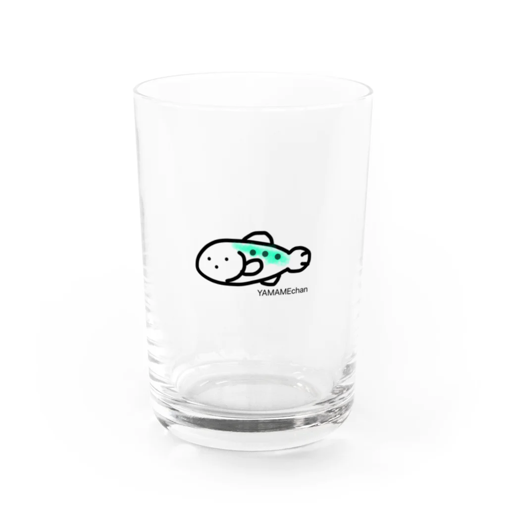 渓流の魚たちのやまめ　ちゃん Water Glass :front