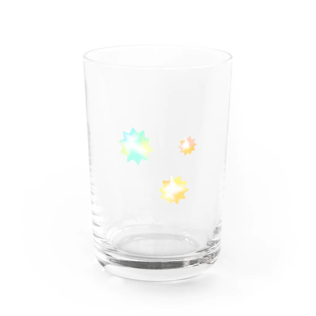 ねこちゃんですのこんぺいとうちゃんです Water Glass :front