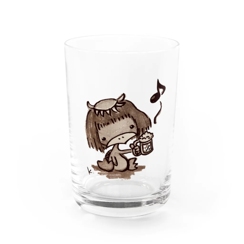 ぺこりん♪のお店の乾杯カッパ Water Glass :front