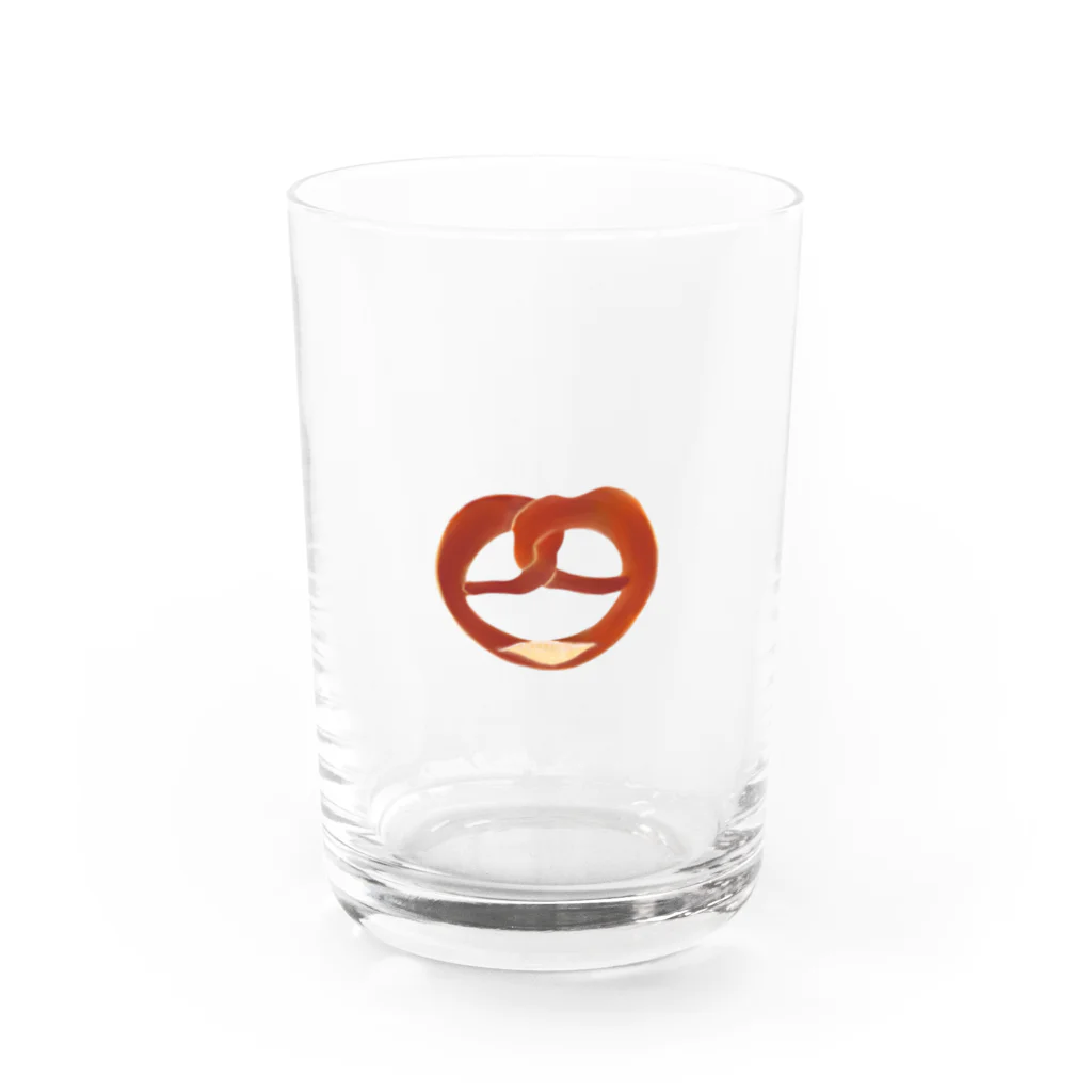 or orのプレッツェル Water Glass :front