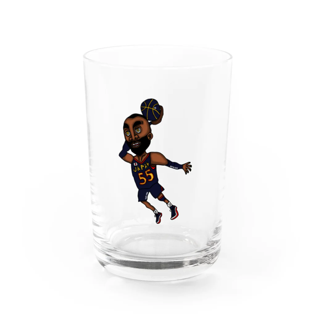 oekaki/ROUTE ONEのバスケ選手　ROUTE ONE グラス前面