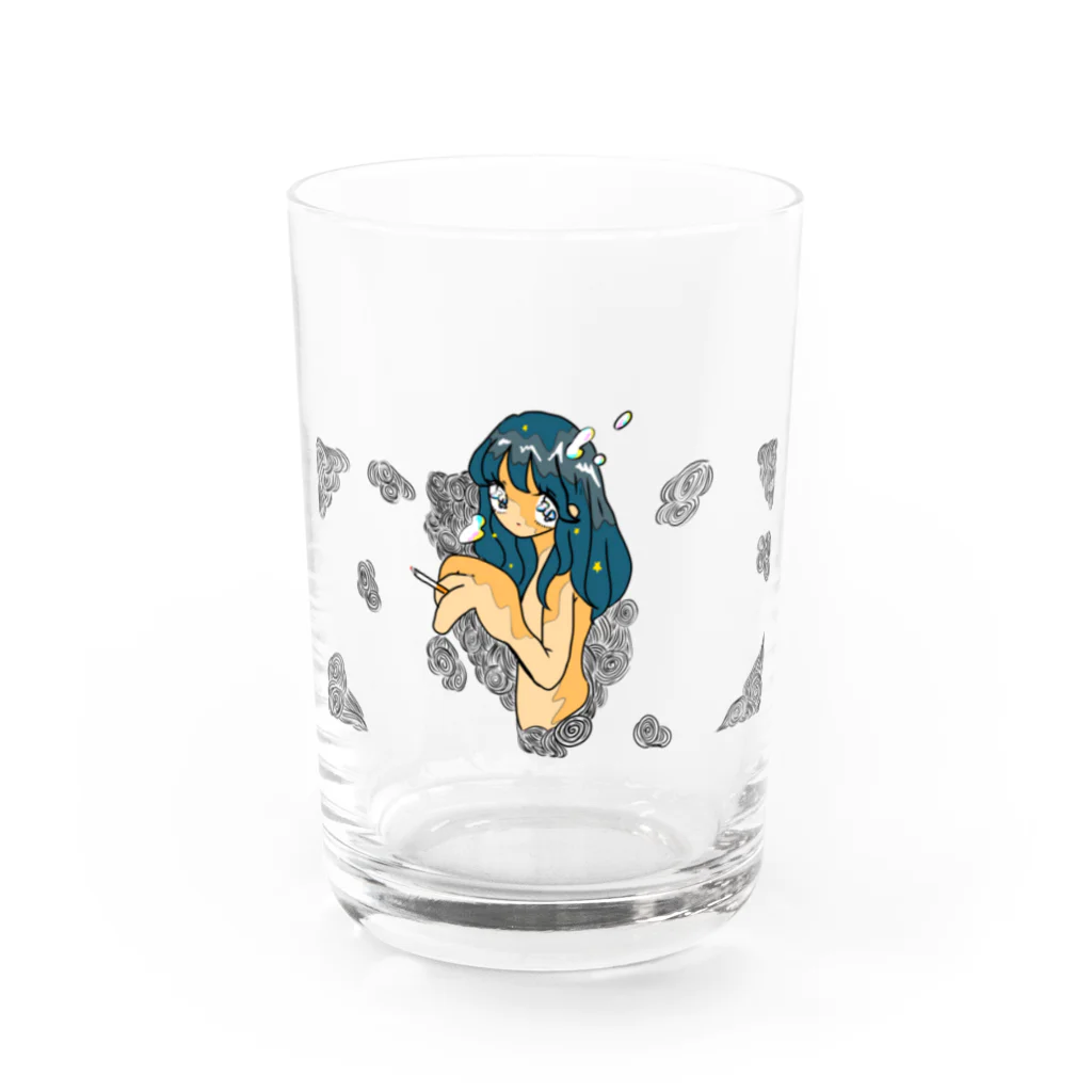 加護志音の枠にハマったフリもろくにできないくせに中身もスカスカ！！ Water Glass :front