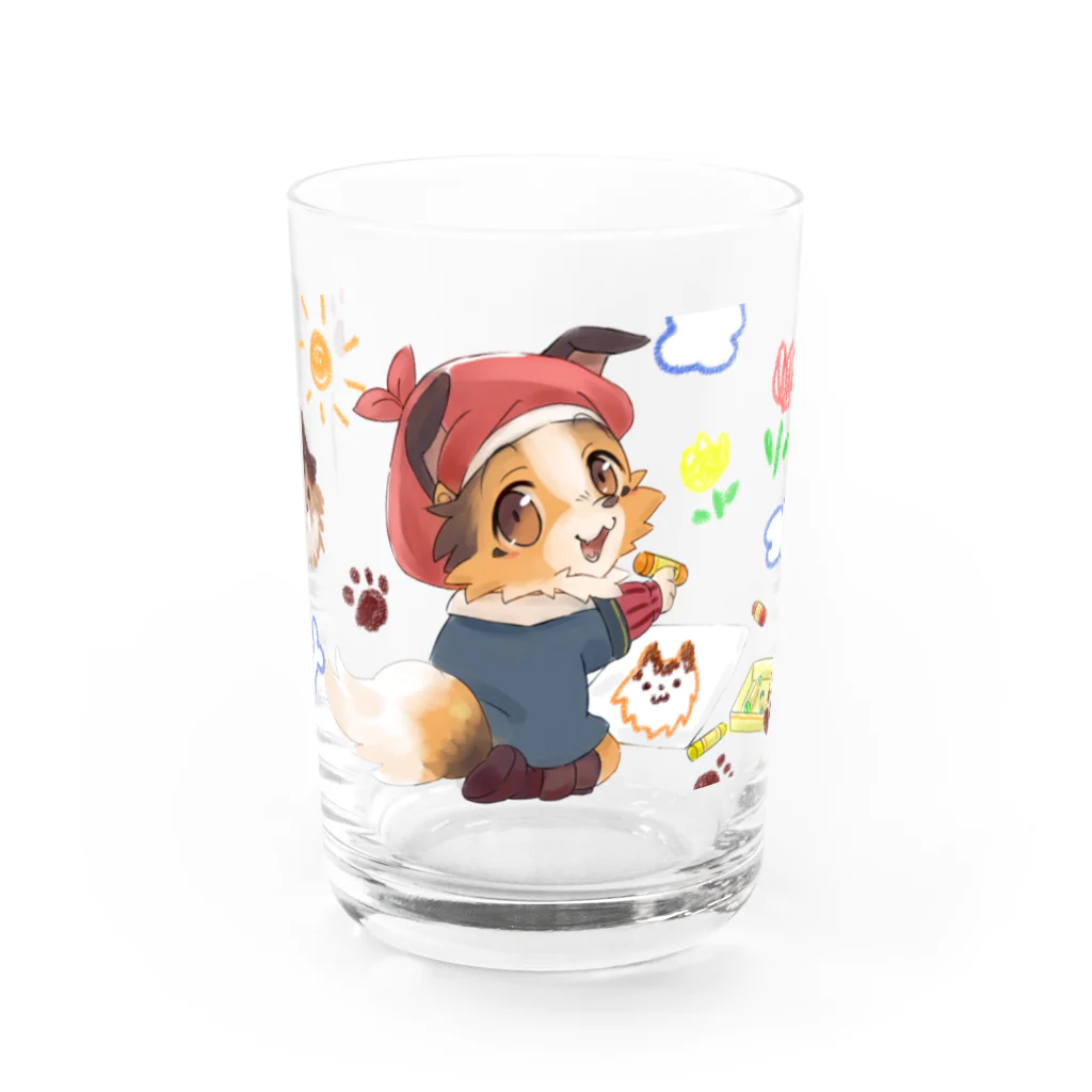 かぼす🍁《ダメわんこ系VTuber》 の子どもかぼすん Water Glass :front