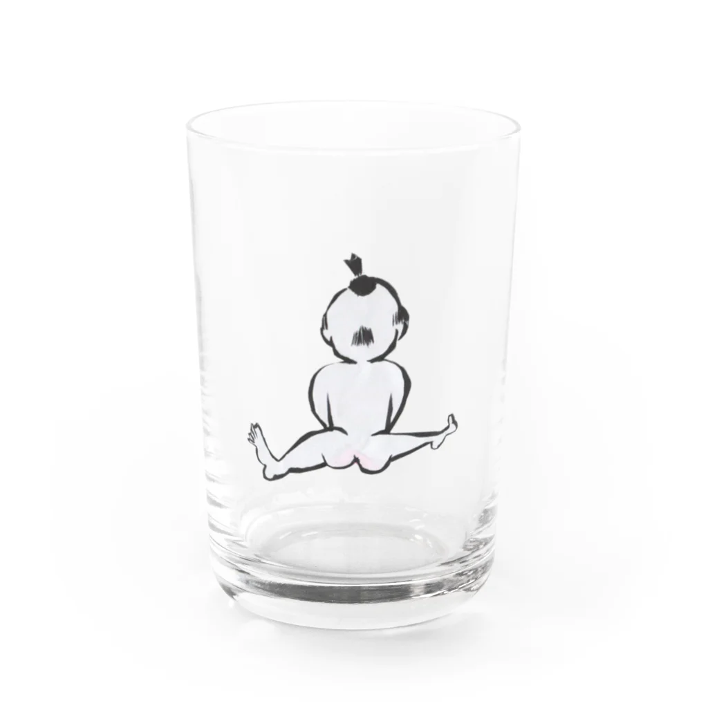 ムラカミ座公式グッズSHOPの「もんもん太郎の赤ん坊時代」 Water Glass :front