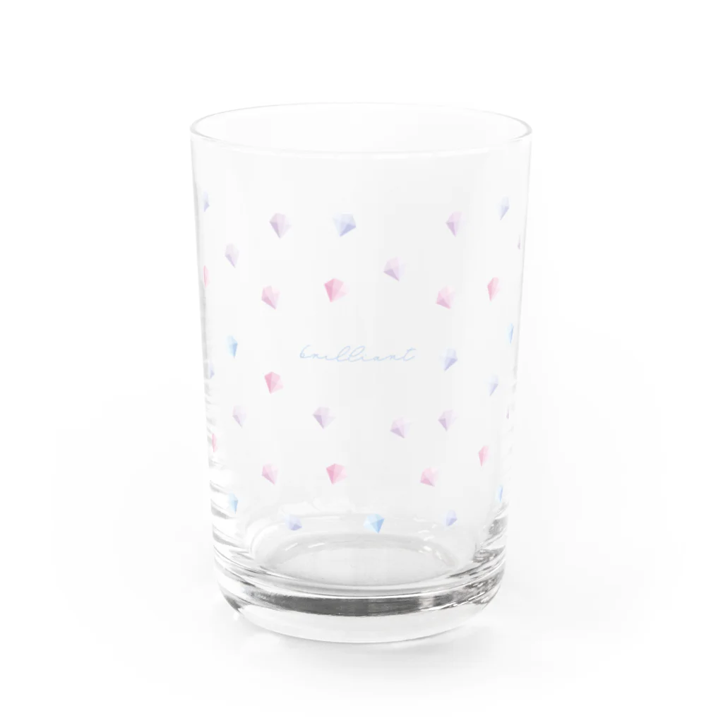 tomeiの透明_宝石柄 Water Glass :front