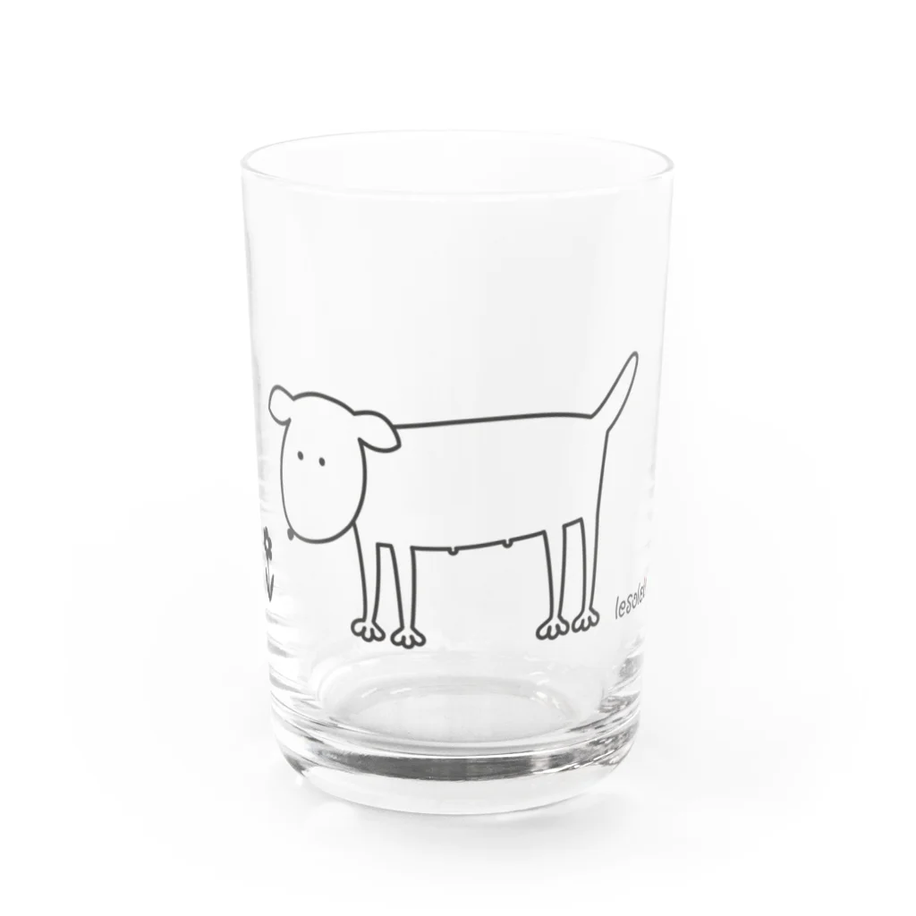 エッグとなかまたちのソレイリードッグのグラス Water Glass :front
