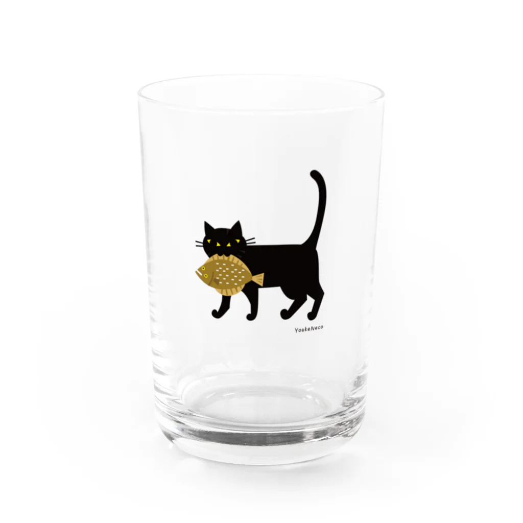 YoakeNecoのかれいねこ Water Glass :front