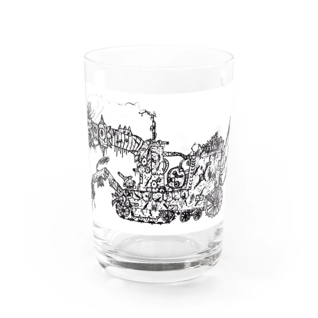 syousyouのメカパンクドラゴン Water Glass :front