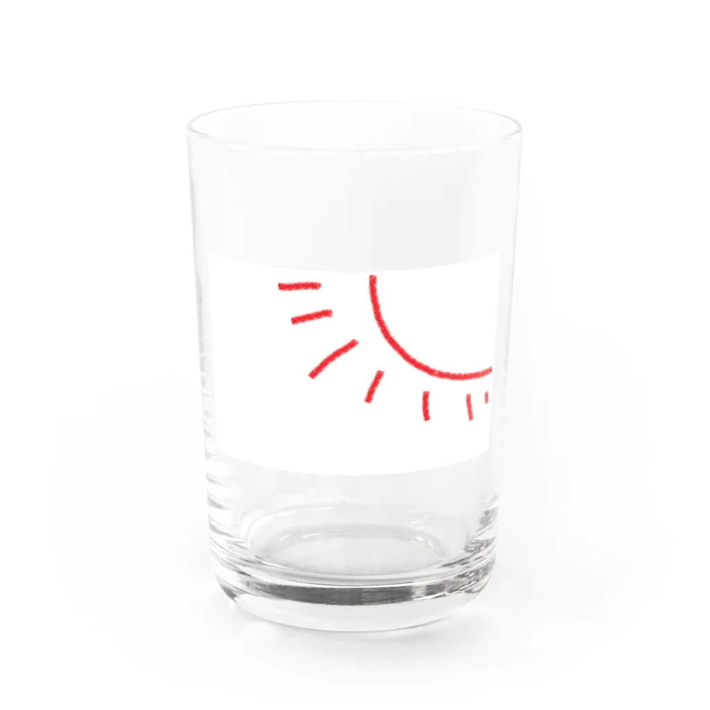 Croissant　partyの太陽グラス Water Glass :front