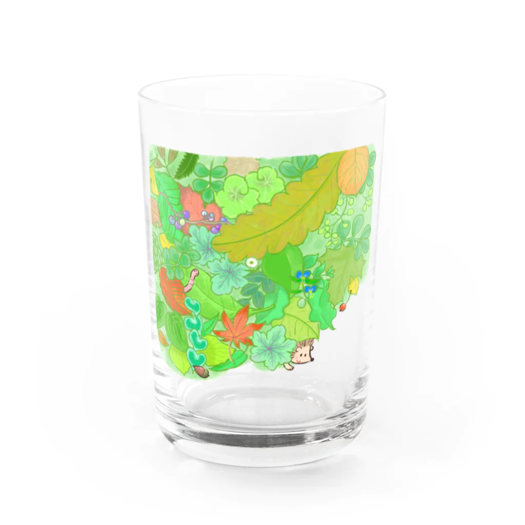 ＋kohの庭のハリネズミくん Water Glass :front