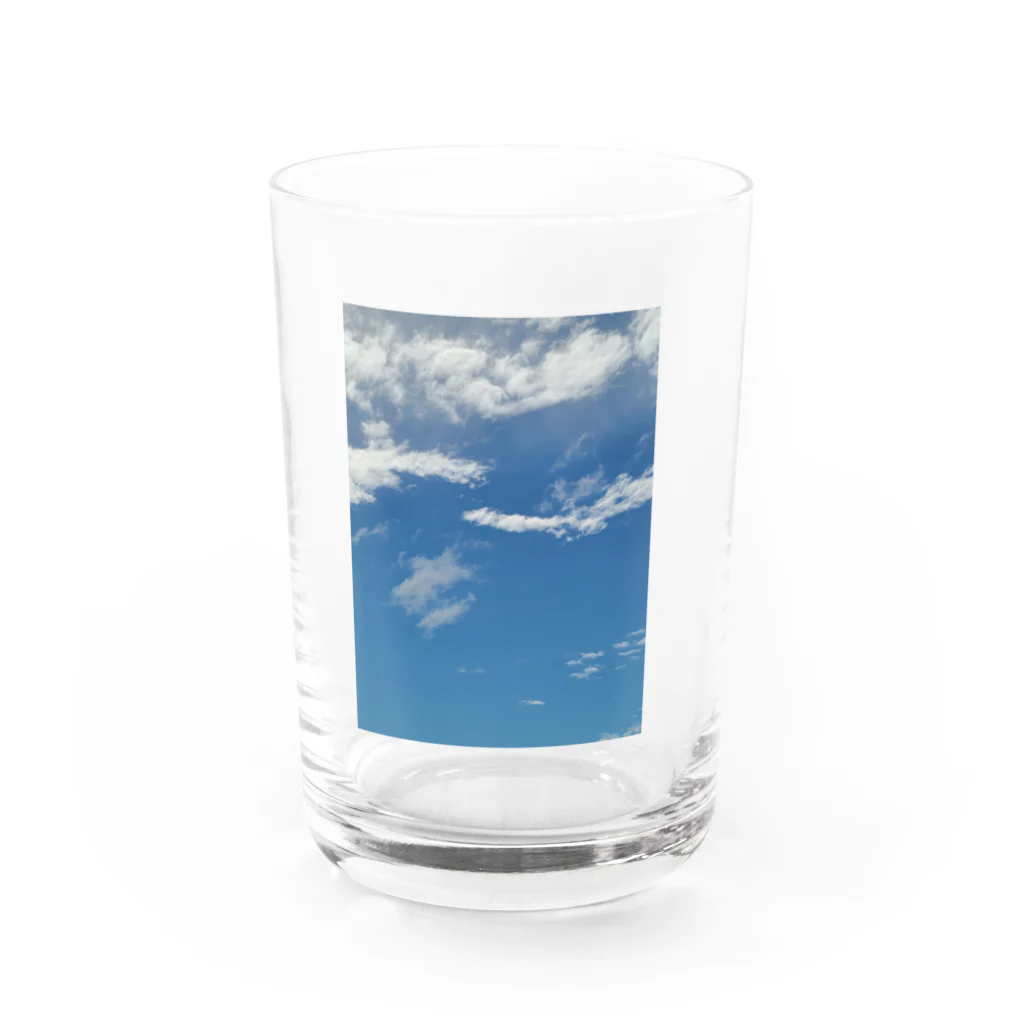 青い空の青い空グラス 물유리前面