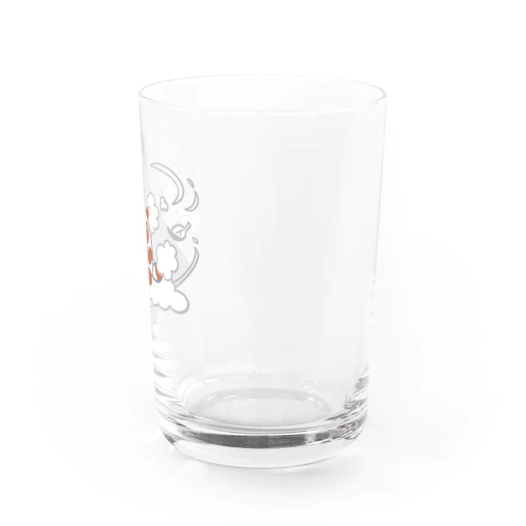 cool8_tkの変身たぬき Water Glass :front