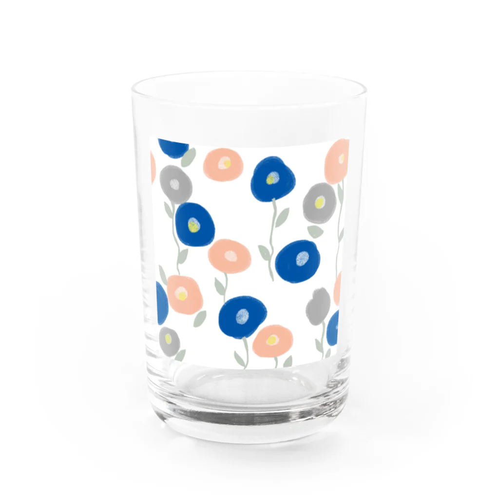 wakuwa_shopの【イラストレーターMARI】ohana Water Glass :front