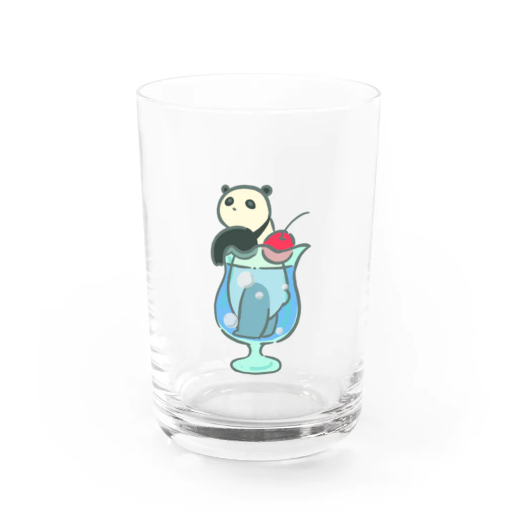 くま屋 －KUMAYA－のソーダトリオ・パンダ Water Glass :front