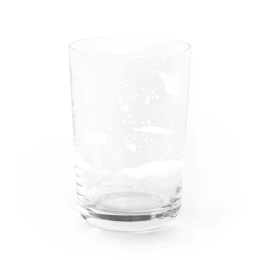 橋本画室の黒い飲み物専用グラス Water Glass :front