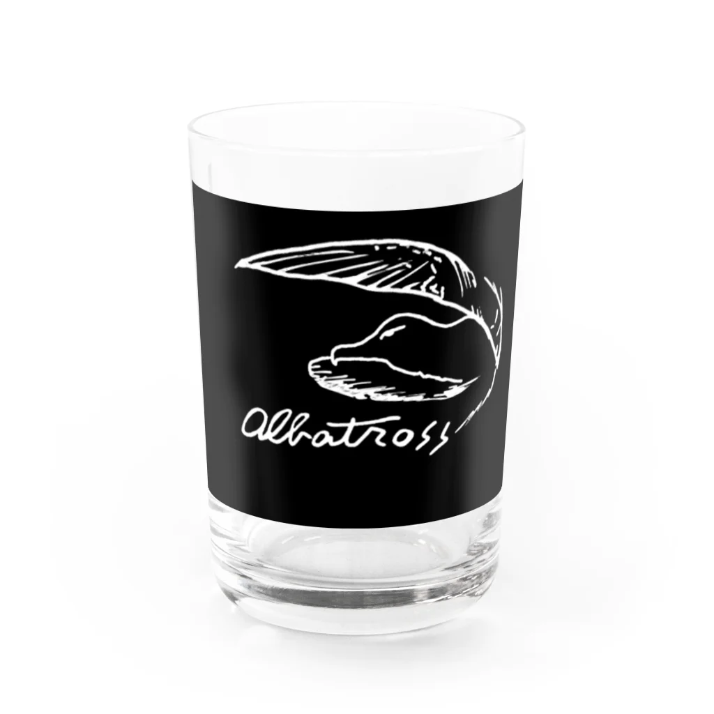 露店そなえ解放区のアホウドリ Water Glass :front