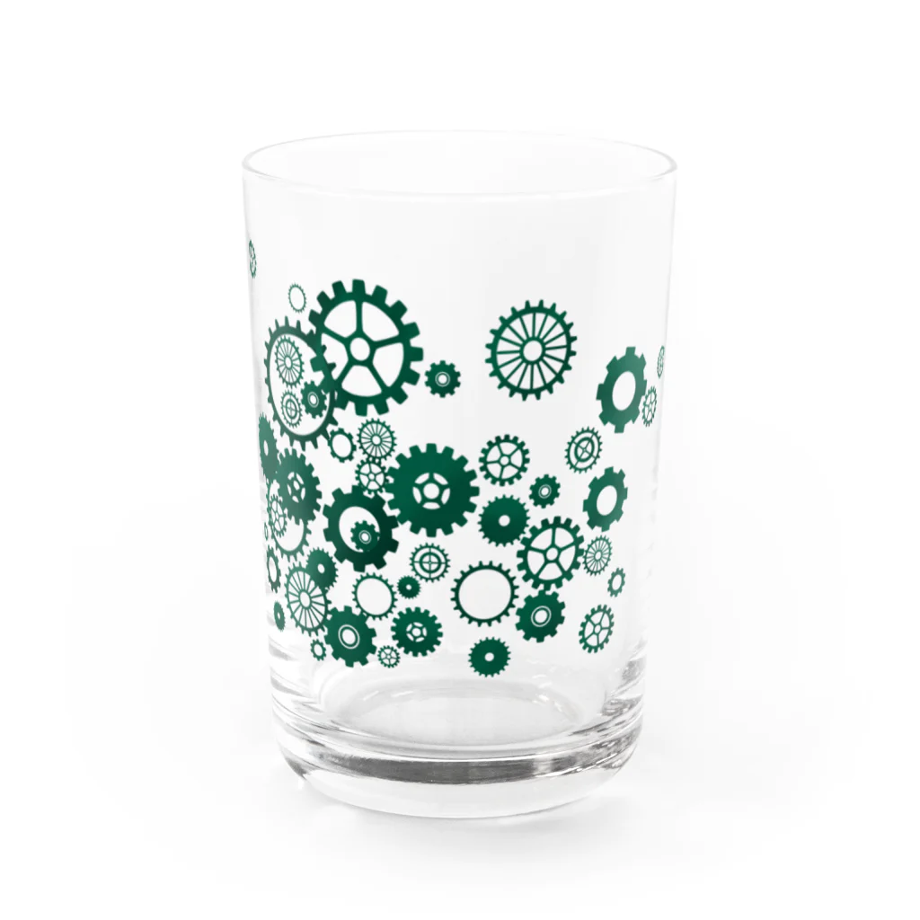 なみなみ・しずかのハグルマグリーン Water Glass :front