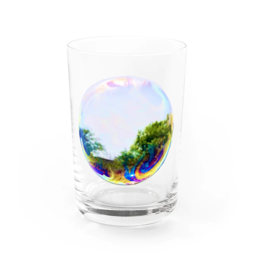 WataMayuroom☆の私が飛ばしたシャボン玉 Water Glass :front